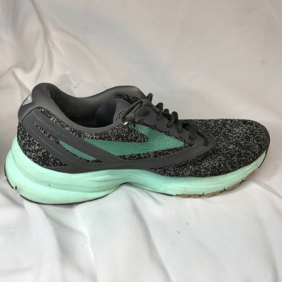 BROOKS LAUNCH 4 ATHLETIC SHOES ANTHRACITE/BEACH GLASS/SILVER SIZE WOMENS 9 - Picture 8 of 10